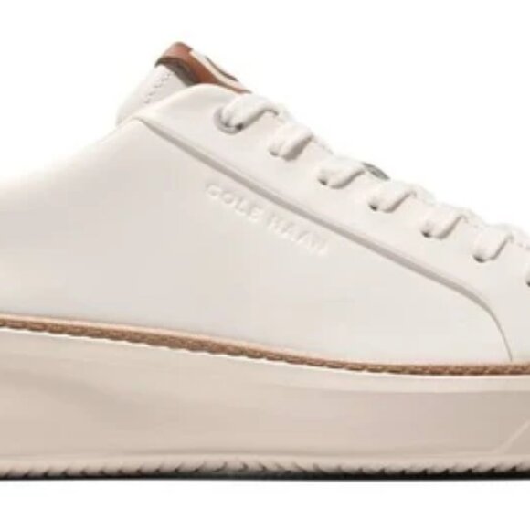 Cole Haan GrandPro Topspin Sneaker - Ivory/Caramel Mens Sz 10 US [C39656] NEW - Picture 10 of 14